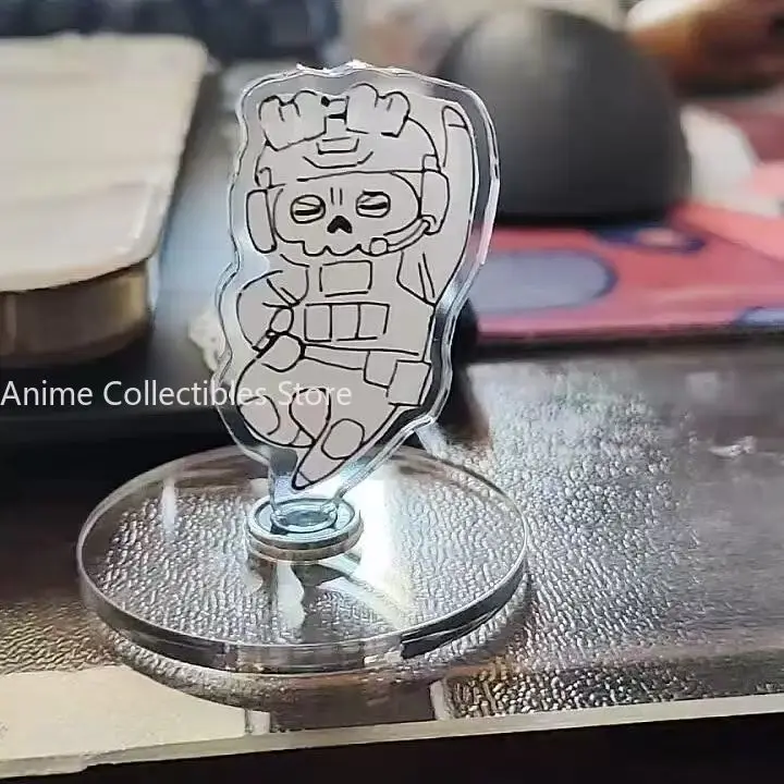 

Аниме Call of Duty Ghost вращающаяся акриловая подставка, модель дисплея, стоячие тарелки, украшение для рабочего стола, подарок на Хэллоуин