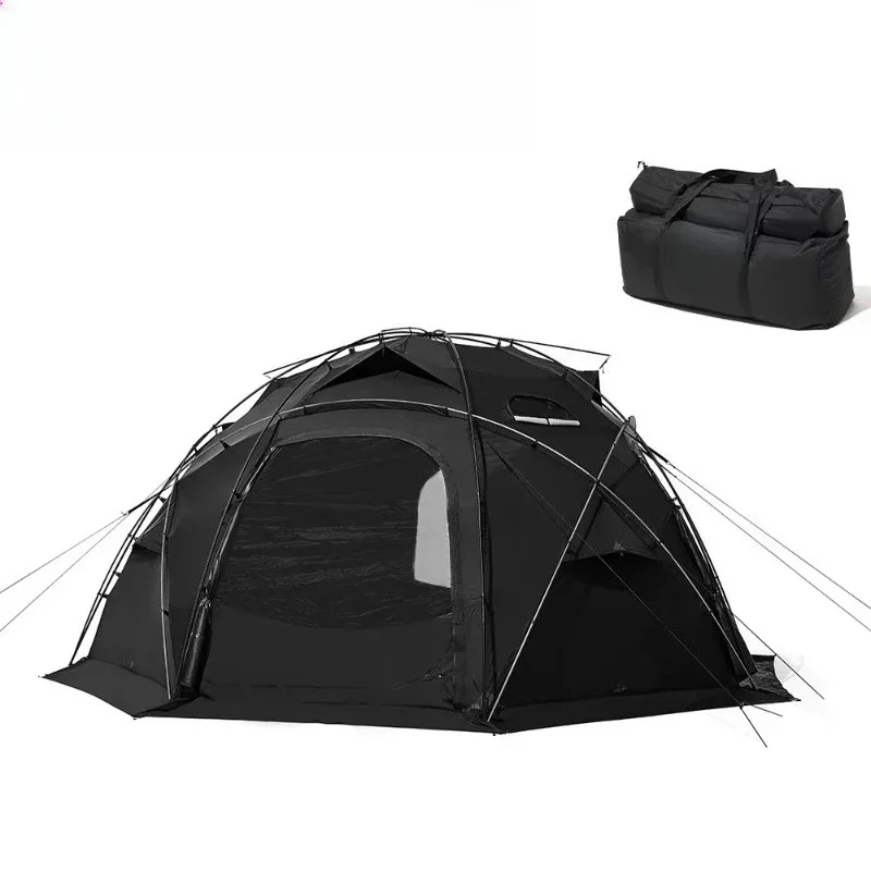 

Garden Hemispherical Camping Tent Outdoor Dome Tent with Spacious Interior, Waterproof Windproof Heavy-Duty Fabric