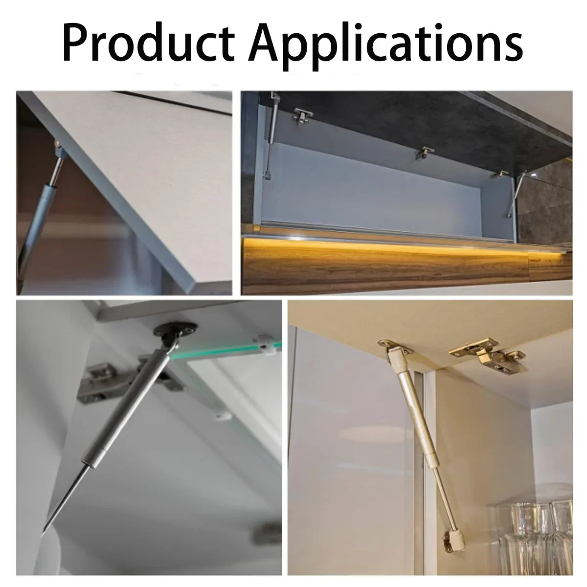 NAIERDI 6kg Cabinet Door Kitchen Cupboard Hinges Copper Door Lift Support Gas Hydraulic Spring Hinge Hardware