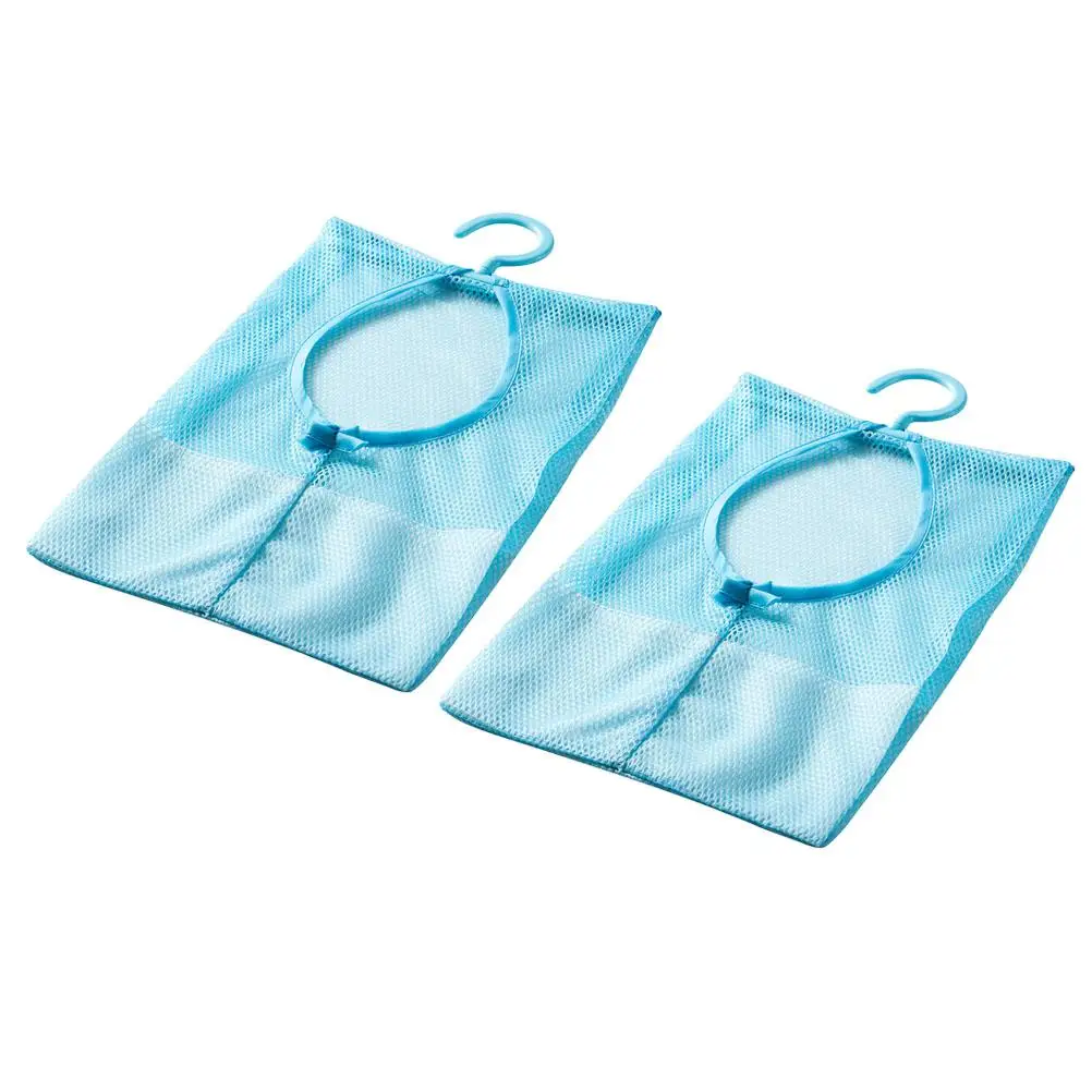 2 pezzi borsa portaoggetti in rete appendiabiti multifunzionale bagno cucina casa lavanderia custodia indumento pattumiera soluzione di stoccaggio