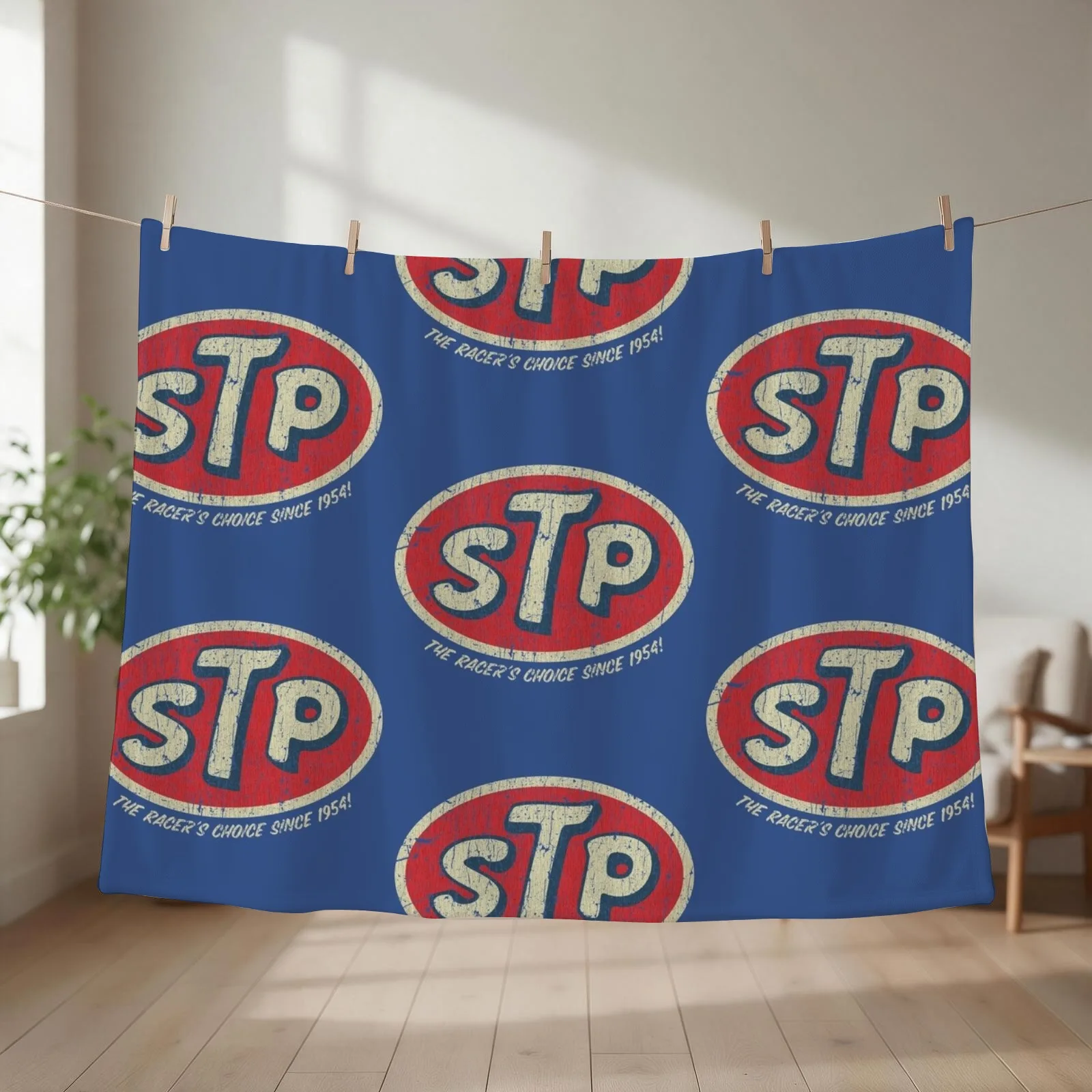 STP Racer's Choice 1954 Throw Blanket couch cozy soft plush fuzzy picnic outdoor blanket