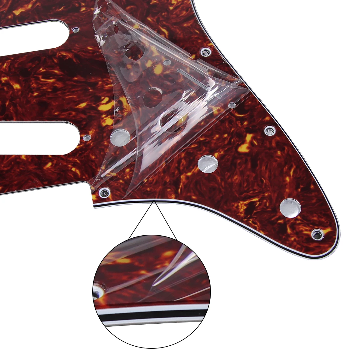 FLEOR ST Guitar Pickguard SSS 11 Hole Pick Guard Scratch Plate & Screws for FD ST Electric Guitar Parts, 13 Colors Choose