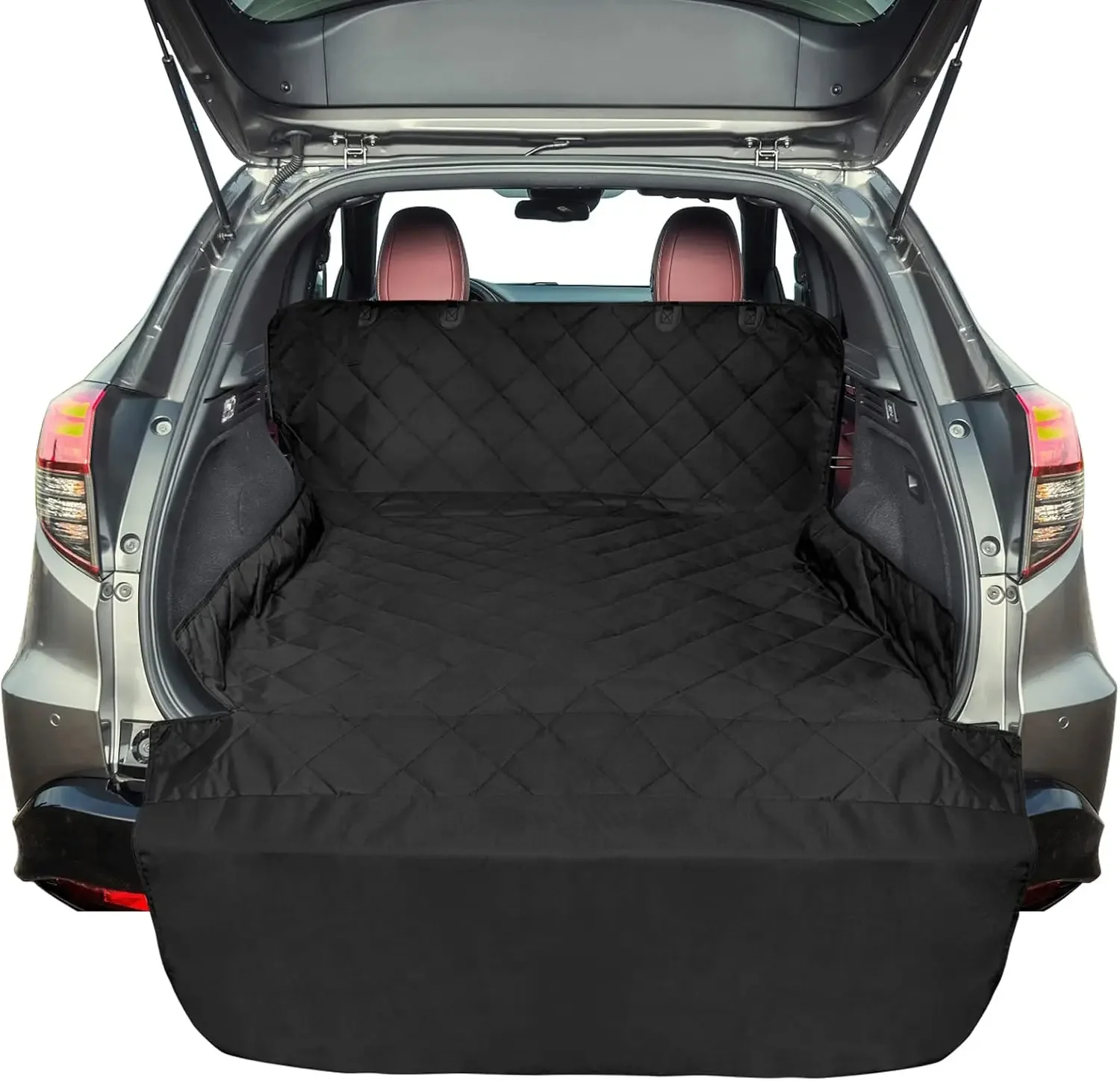 SUV Cargo Liner for Dogs, Water Resistant Pet Cover Dog Seat Mat SUVs Sedans Vans with Bumper Flap Protector