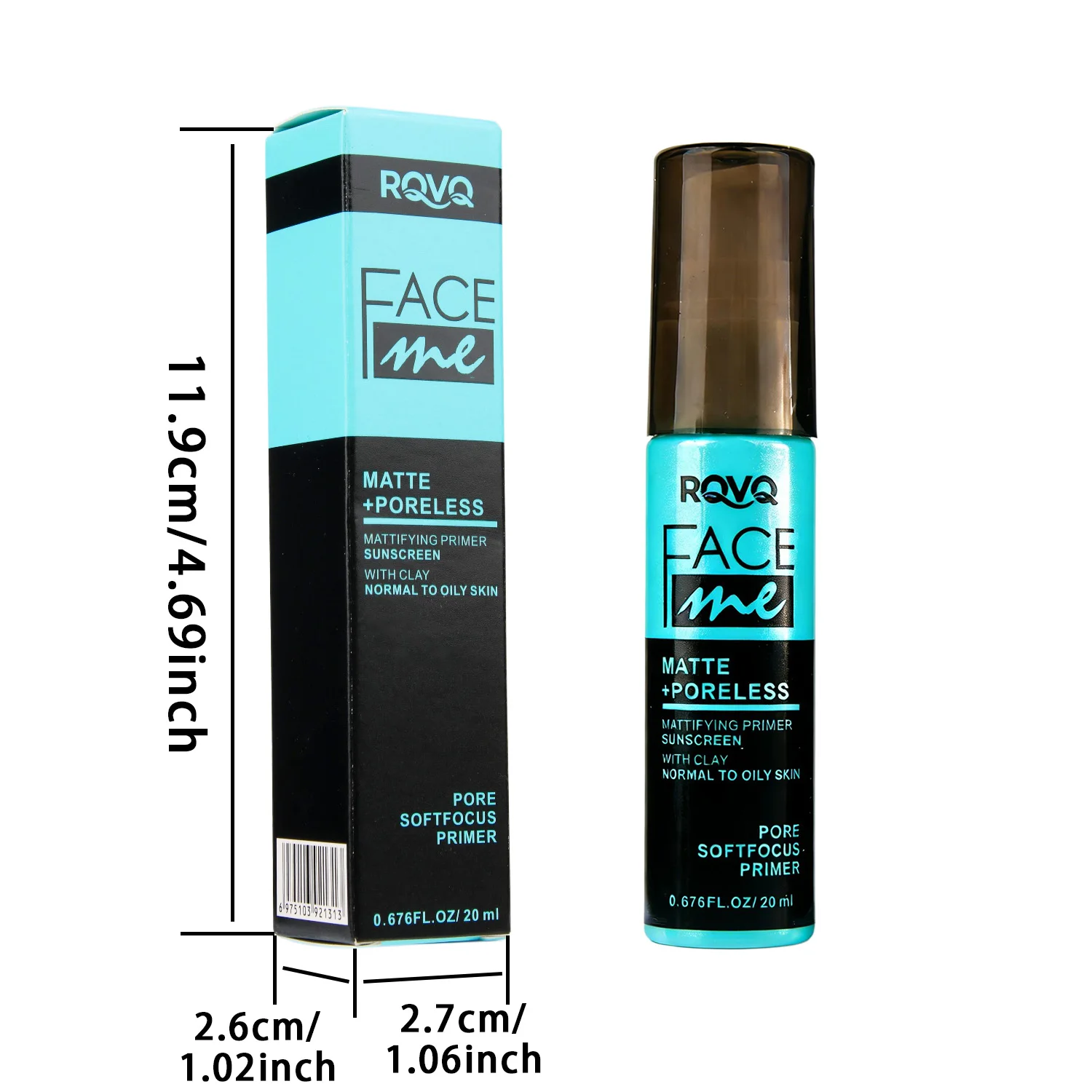 Matte Poreless Mattifying Primer-Oil-Control Sunscreen with Clay,Pore Blurring,Waterproof&Long-Lasting,Ideal for Normal