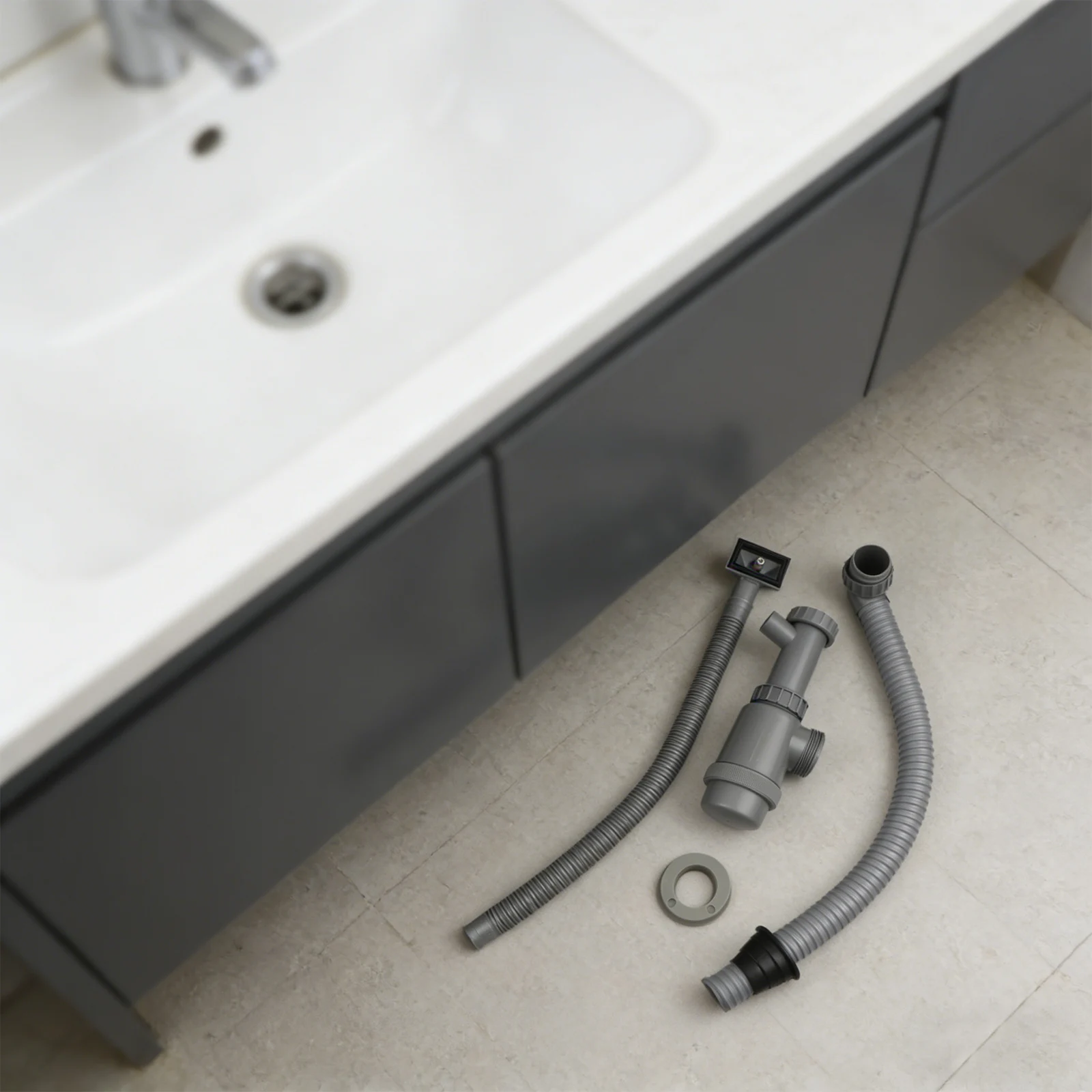 Bathroom Maintenance As Shown Anti-Smell Pipe Easy To Install Pipe Flexible Installation Options For Bathroom Use