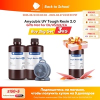 Anycubic Flexible Tough Resin 2.0 LCD 3D Printing Material Newest High Toughness 3D Printer UV Resin For Photon Mono X Photon