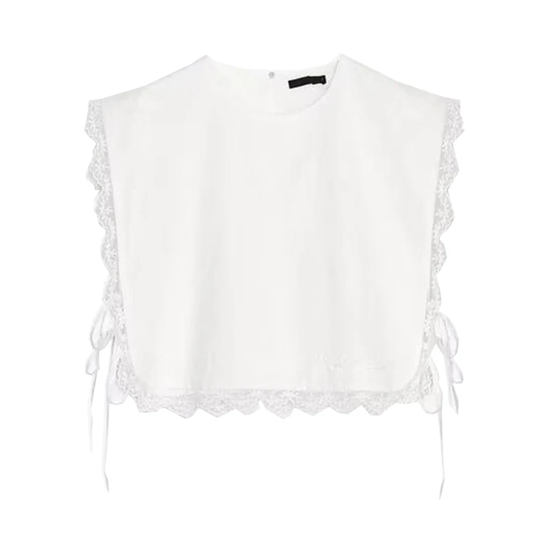 Modna damska okrągła bluzka bez haftu z węzłem, lato 2025, włókno poliestrowe 100%, marka Z