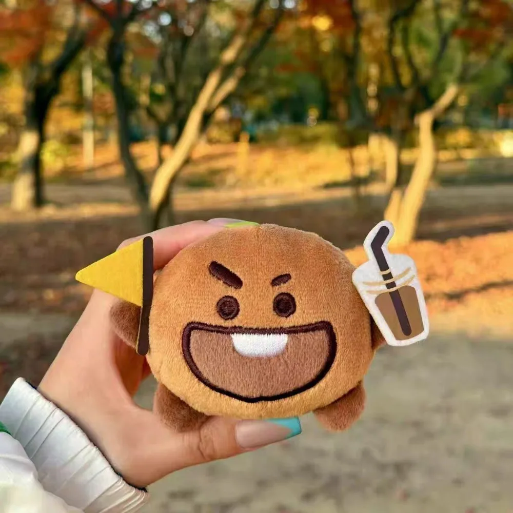 Muñeco Colgante Creativo y Divertido Kawaii BT21, Decoración para Mochila, Llavero, Decoración para Fotos, Muñeco CHIMMY COOKY KOYA TATA, Juguetes de Anime, Regalos