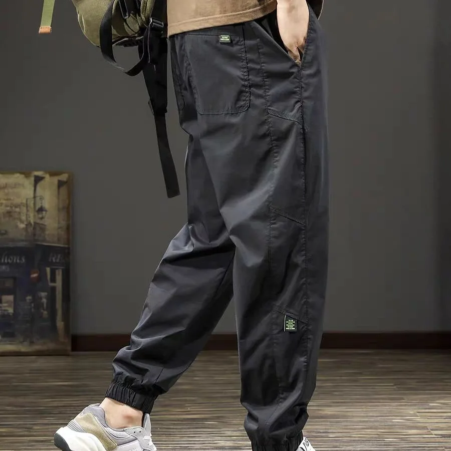 ملابس الصيف الرجالية السراويل البضائع ملابس رجالي السراويل الفضفاضة رجل الرجال اقتصاص السراويل كبيرة الحجم الكورية Dongdaemun 2025 الرياضة الصالة الرياضية #4