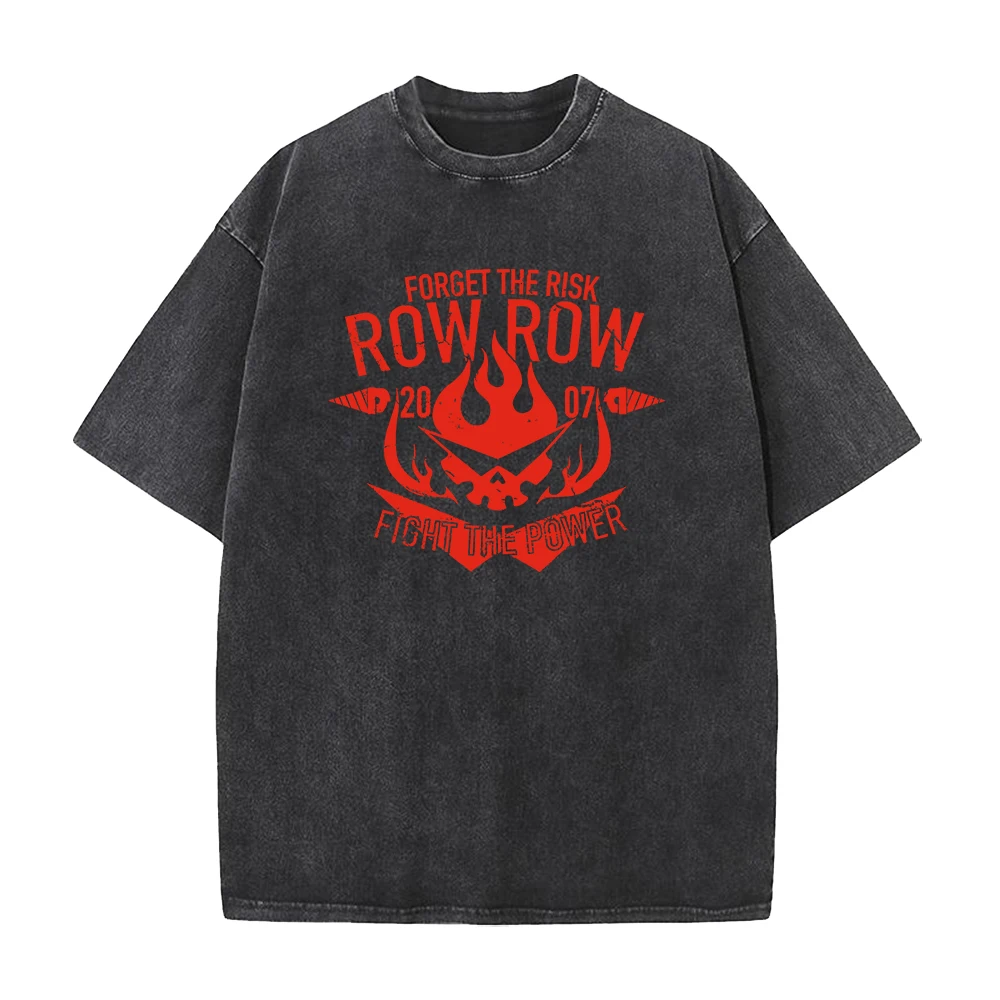Tengen Toppa Gurren Lagann Anime Clothing Men Women Manga Washed Tshirts Vintage Oversized Tee Harajuku Male Cotton T-shirt