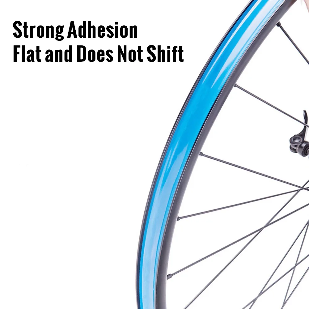 PET Bicycle Wheel Liner Blue Flexible Bicycle Tire Liner 164FT length Easy Install Mountain Bike Wheel Liner