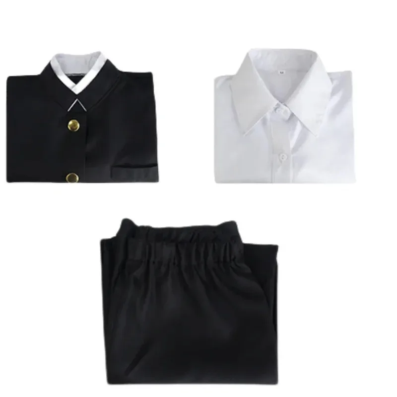 يوشيدا هيروفومي أنيمي بالمنشار رجل أسود Imbibé لعرض أنيمي، شعر مستعار أسود ريك، شعبي #5