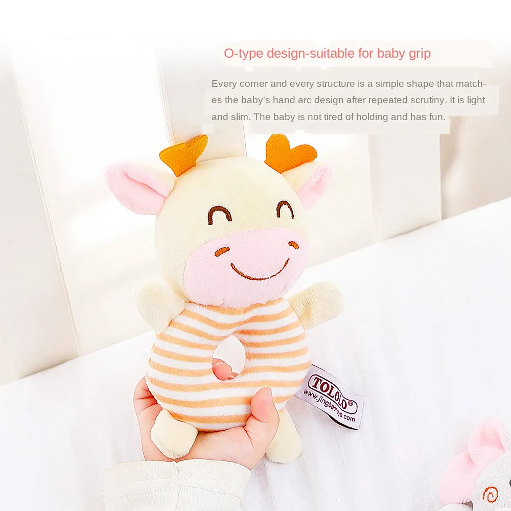 Bébé nouveau-né hochet jouets Kawaii animaux doux en peluche jouet infantile main anneau lit jouets bébé 0-24 mois enfant en bas âge début jouet éducatif