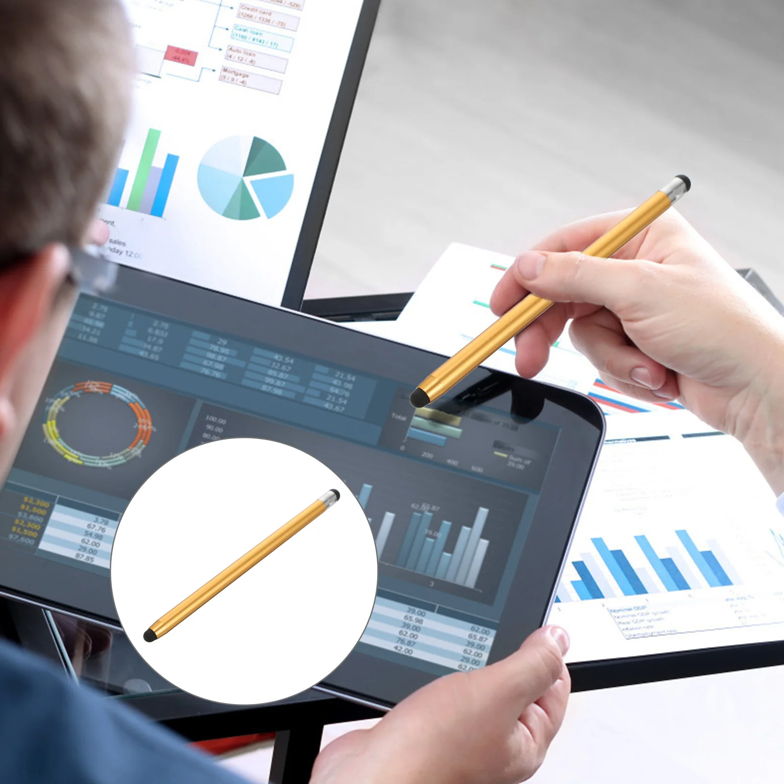 

Универсальный стилус, емкостный стилус-карандаш для планшета, мобильного телефона, точный экран, сенсорный экран, пишущий рисунок, ручка для сенсорного экрана