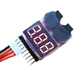 Lipo Battery Voltage Tester Low Voltage Buzzer Alarm for 2-8S Lipo Life LiMn Li-ion Battery Checker Monitor