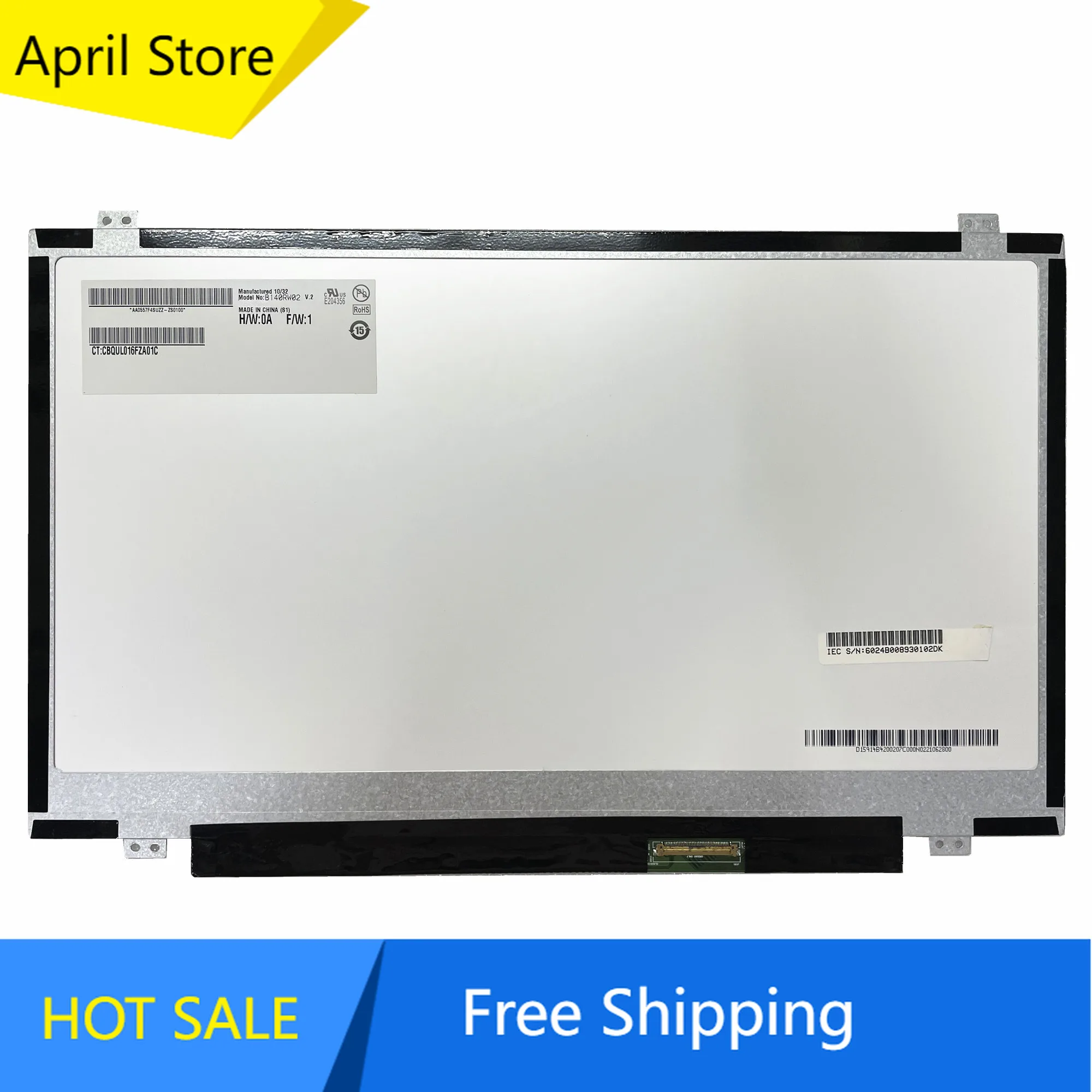 

B140RW02 V.2 fit B140RW02 V.0 LP140WD2-TLD2 LTN140KT03 N140FGE-LA2 14.0'' Laptop LCD Screen 1600*900 LVDS 40 PINS