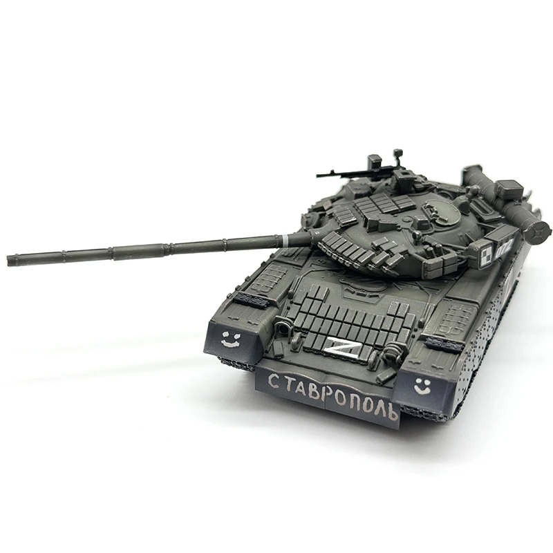 ARTISAN 1:72 Scale Plastics Russian T80 T-80BV Main Battle Tank Model Militarized Combat Track Type Classics Gift Static Display