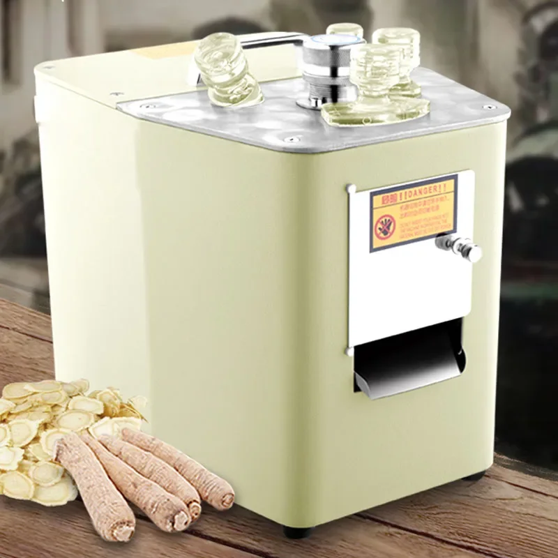 가정용 220v 인삼 녹용 슬라이서 한약 미국 Panax 인삼 사슴 녹용 상업용 전기 의학 컷