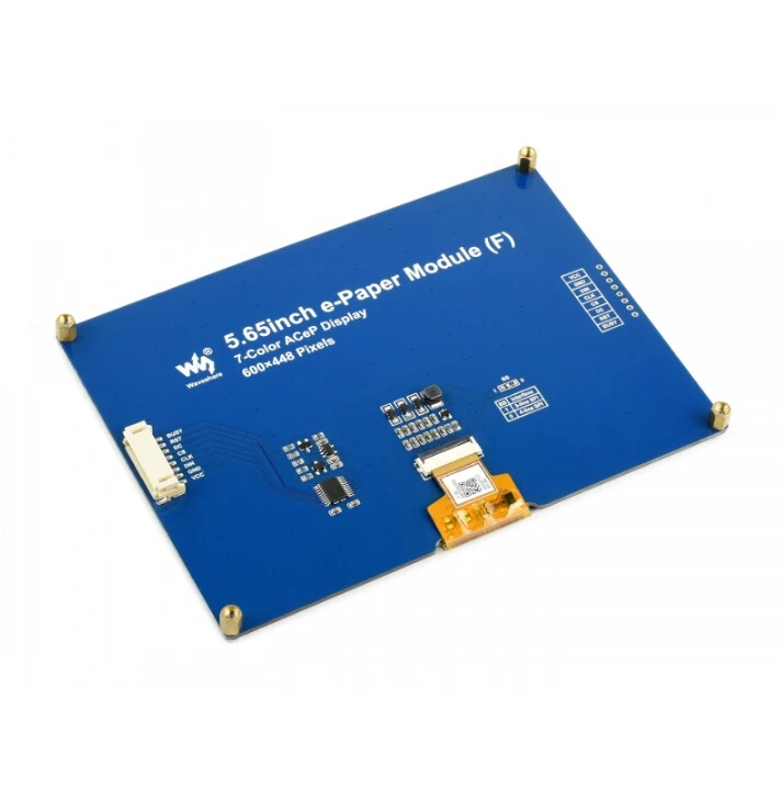 عرض ساخن لعام 2025 2025 Waveshare 5,65 Polegadas ACeP 7 cores E-Paper Modulo exibicionado tinta eletrونية 600*448 بكسل
