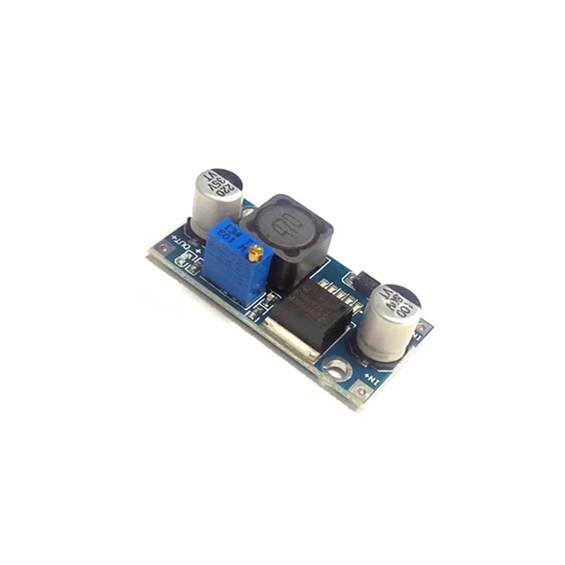 2 Pcs LM2596S-ADJ 3-40V DC-DC Adjustable Voltage Regulator Powers Module Board 3A Buck Converter Blue-Black