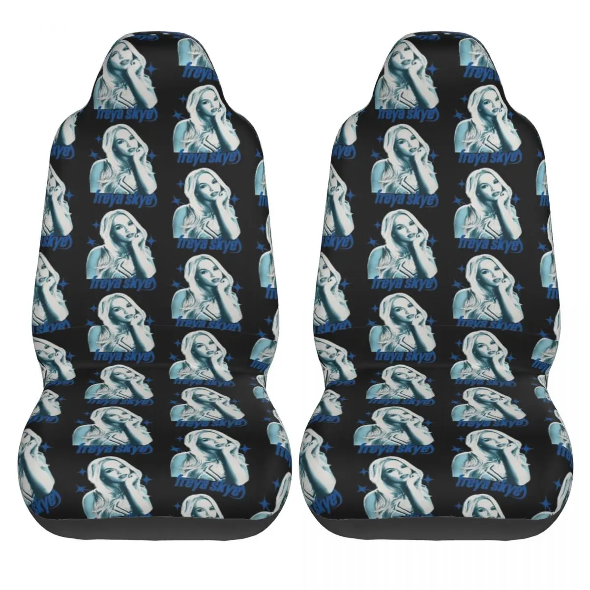 

Чехлы на автомобильные сиденья Freya Skye Tour, мягкие чехлы на автомобильные сиденья из двух частей, полиэстеровый чехол для грузовика Kawaii