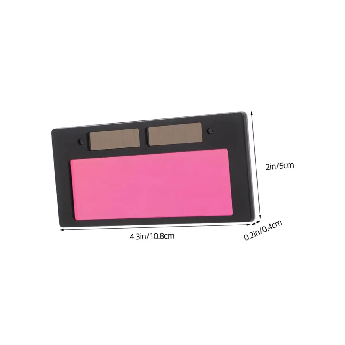 Filtro plástico de substituição de lente de soldagem com escurecimento automático alimentado para capacete, óculos, máscara, resposta, soldadores diy