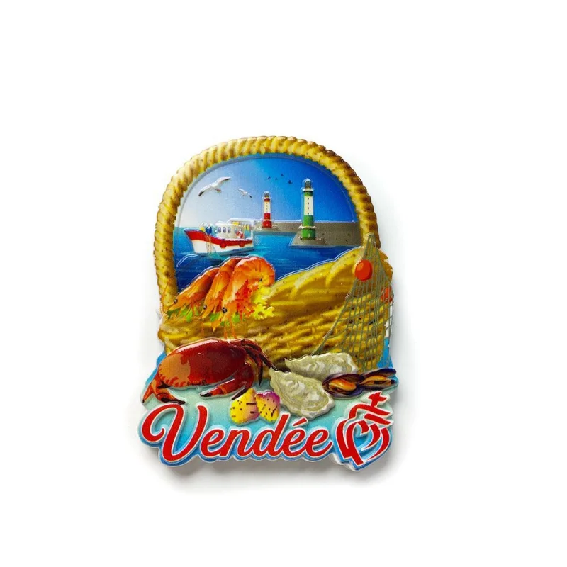 

FranceVendéeRefrigerator Magnet Seascape Magnetic Hot-Selling Travel Souvenir Gift