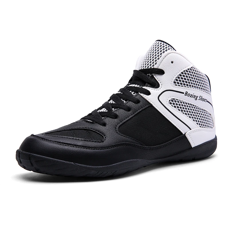 

Professional Wrestling Shoes Men High Top Breathable Boxing Sneakers