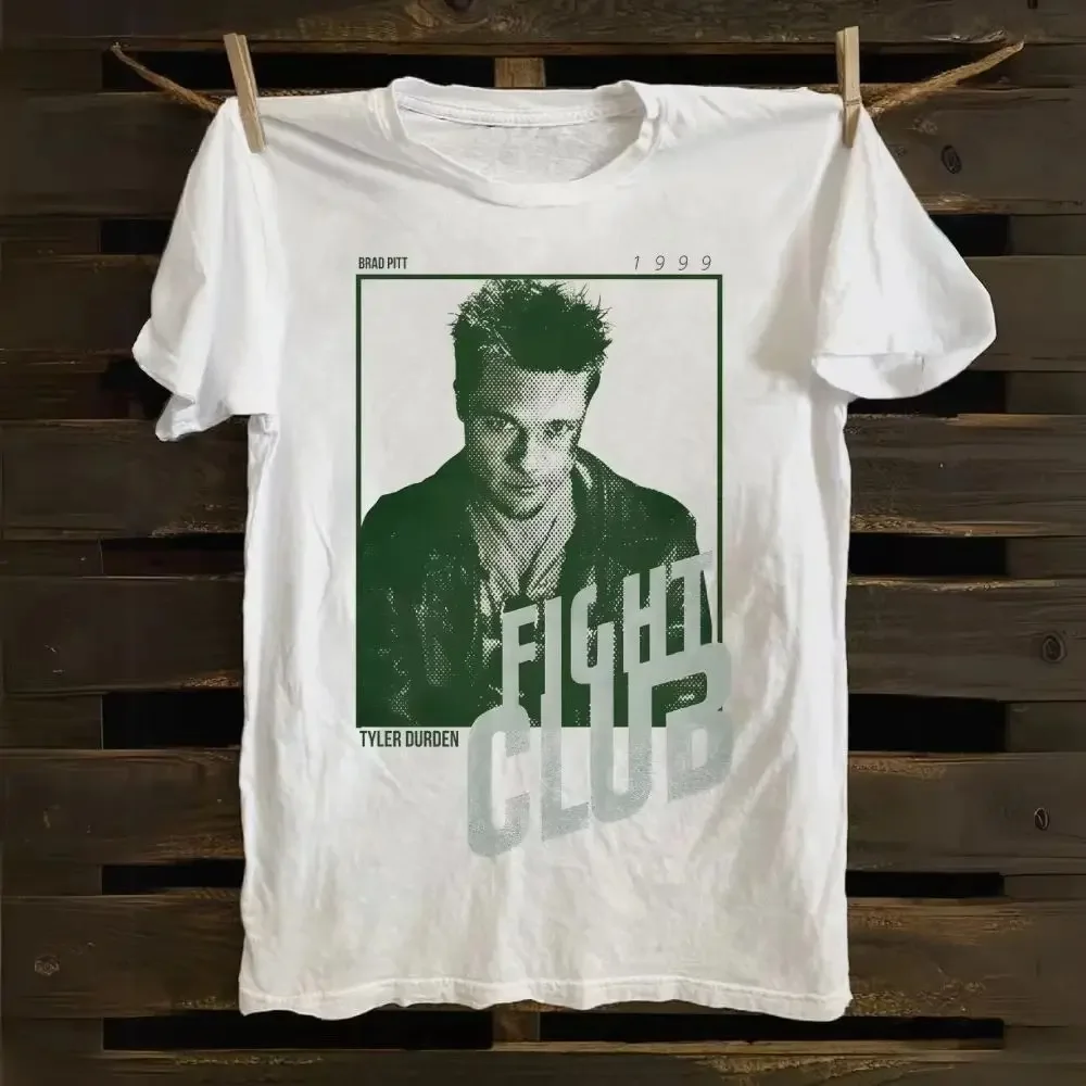 Y2k Fashion Tops 1999 Fight Club Movie Grafikdruck T-Shirts Vintage O Neck Streetwear Lässige lockere T-Shirts Fans Geschenk Unisex – Detail 9