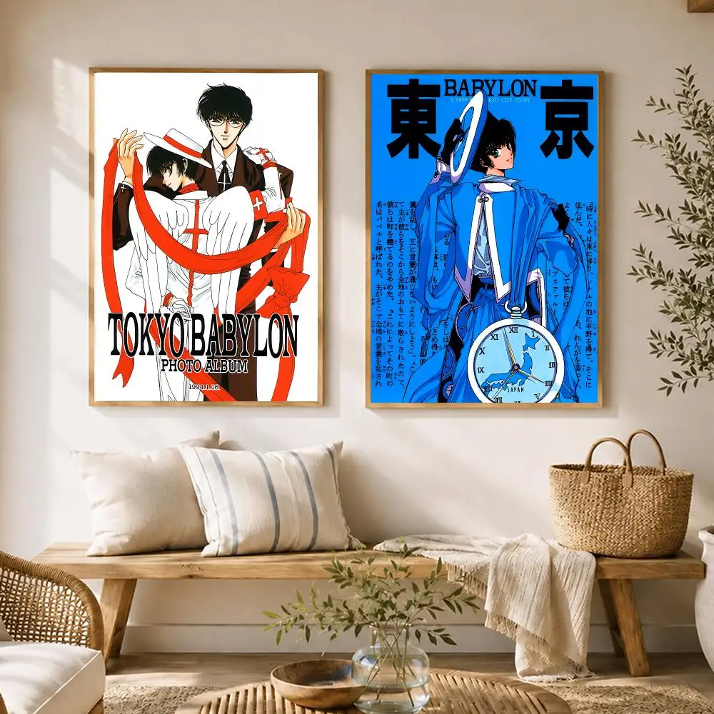 Tokyo Babylon Anime Poster HD poster wall art self-stick no-residue for home cafe office great gift