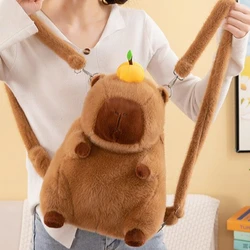 Dolphin Backpack Kapybara Cute Plush Toy Shoulder Bag Dual-purpose Shoulder Bag Ugly Water Guinea Pig Cute Doll Tote Bag