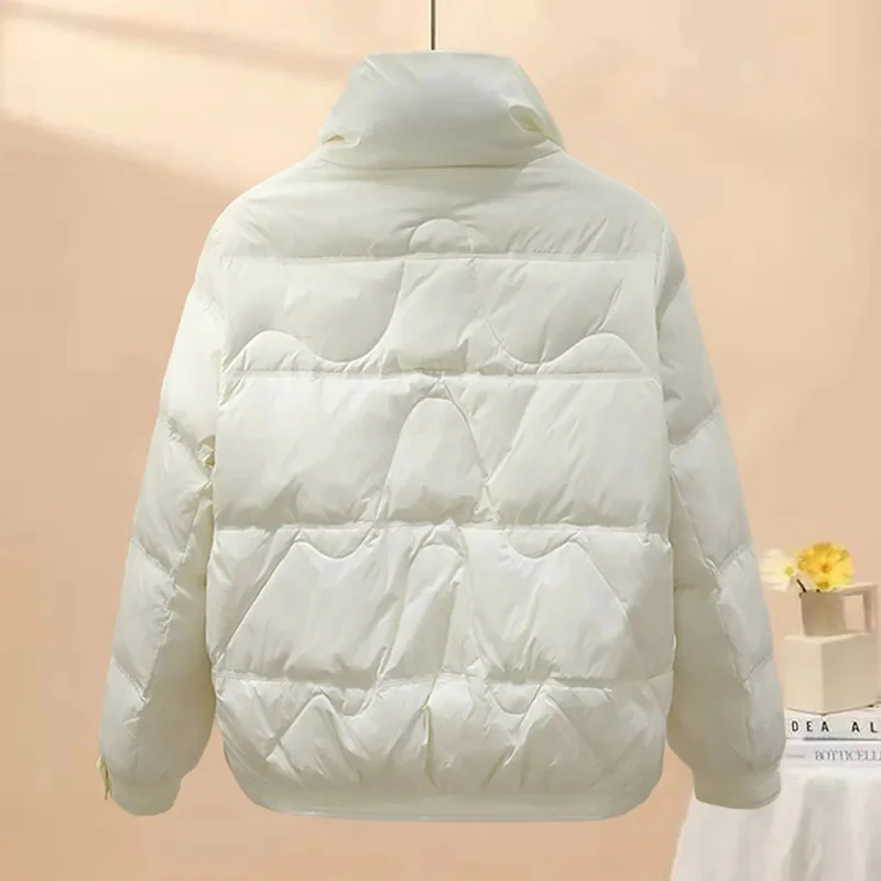 Korean Fashion Down Cotton Coat Women Thicke Puffy Warm Parkas Female Jacket Outwears Casual Winter Jacket 2024 Ladies Coat Tops