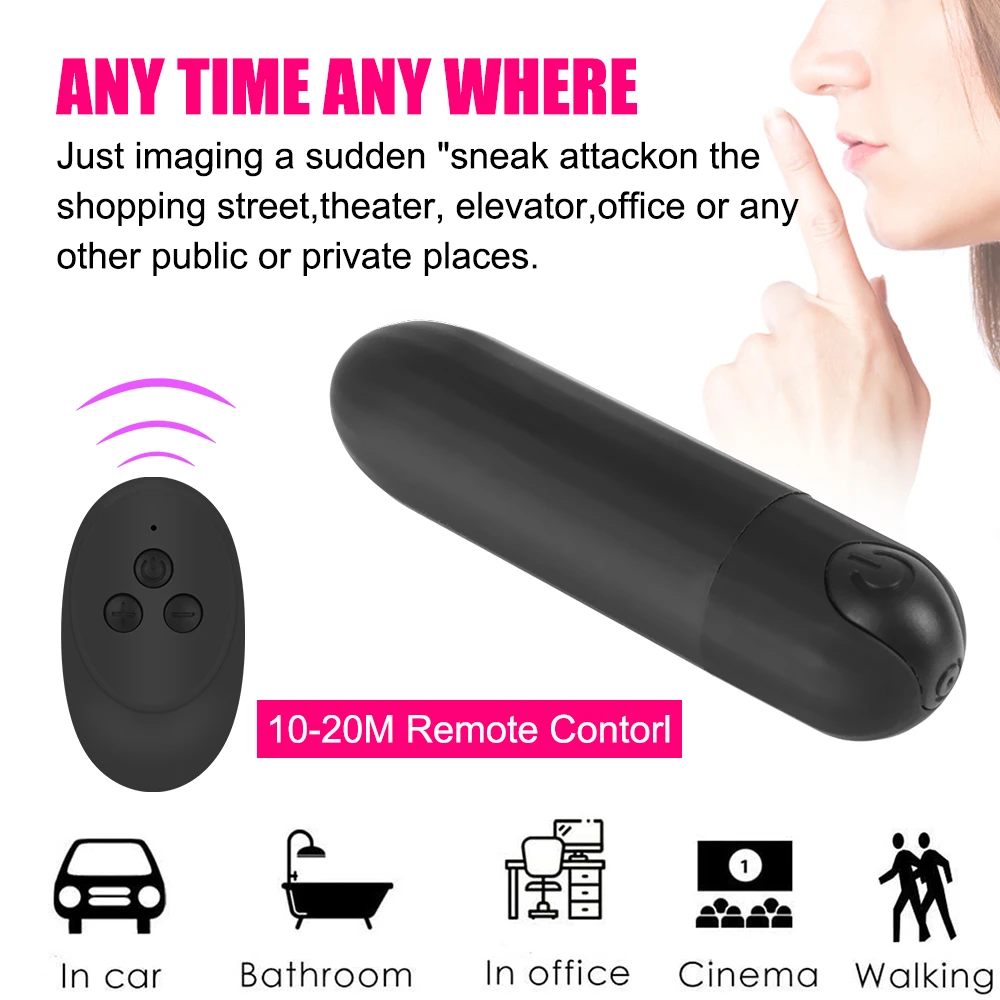 Clitoris Stimulator Bullet Vibrator Remote Control 10 Speed Sex Toys For Women Vaginal Massager Strong Vibration