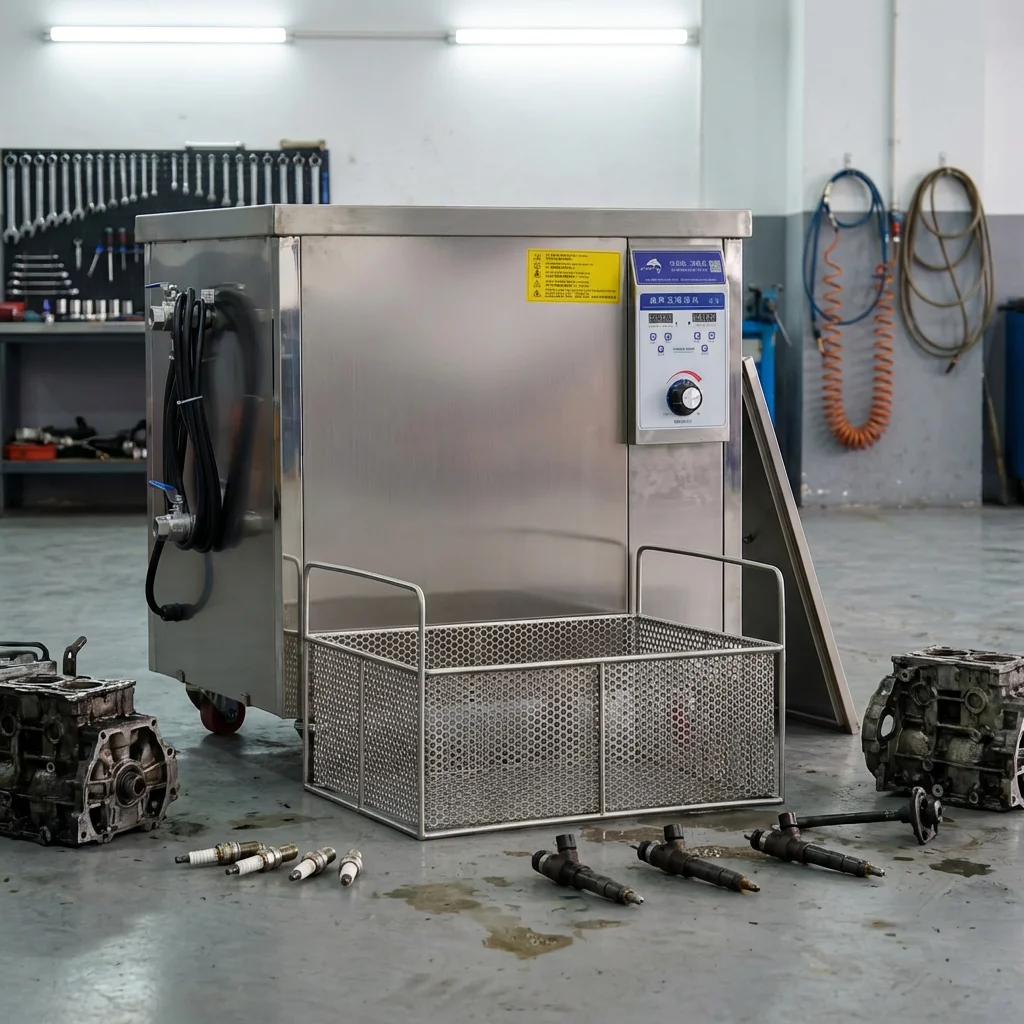 38L Industrial Ultrasonic Cleaner 120ST Custom 0-600W Industrial Ultrasonic Cleaning Machine For Metal PCB CNC Parts