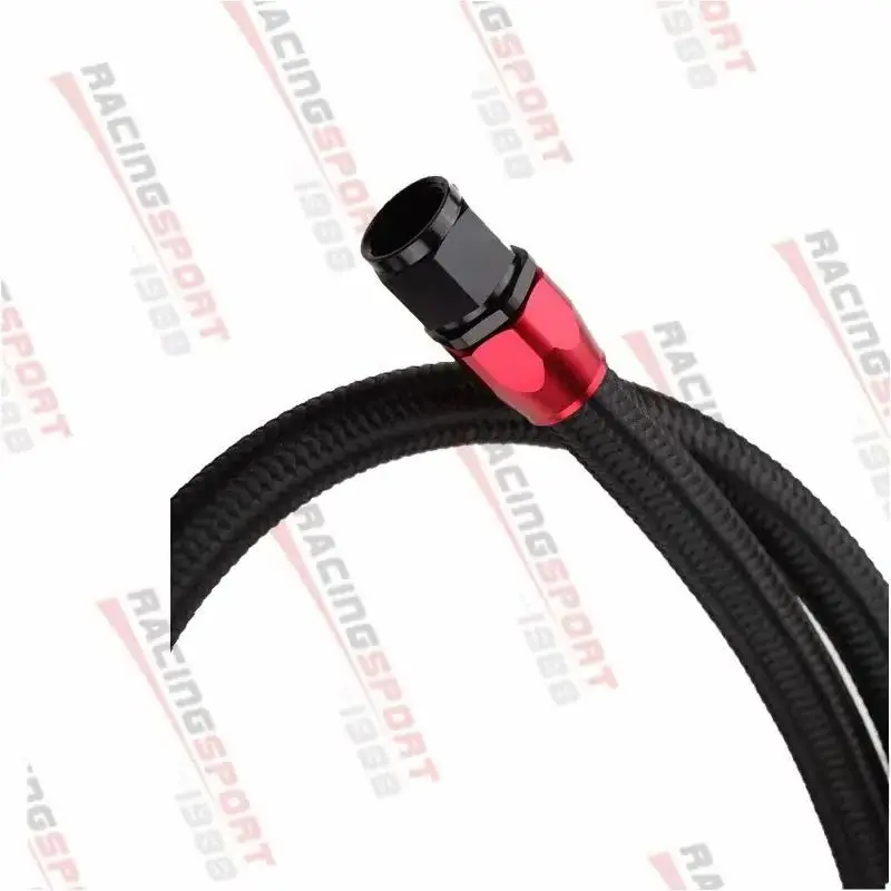 AN10  0.6M/0.9M/1.2M/1.4M/1.6M Stainless Steel Brained Oil Hose Line Hose Tube With 0+90 Degree Swivel Hose End Fitting Installe
