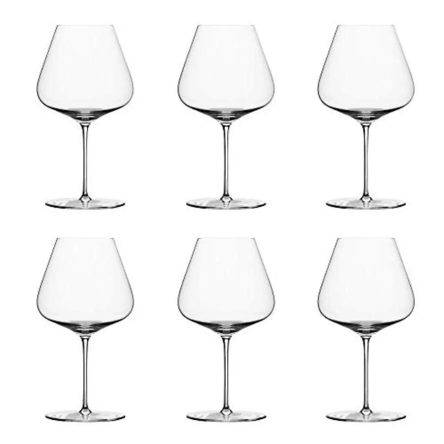 

Burgundy Wine Glass Extra-Large Hand-Blown Crystal by Master European Artisans Austrian Craftsmanship for Bold Reds 9.1 Tall, 4