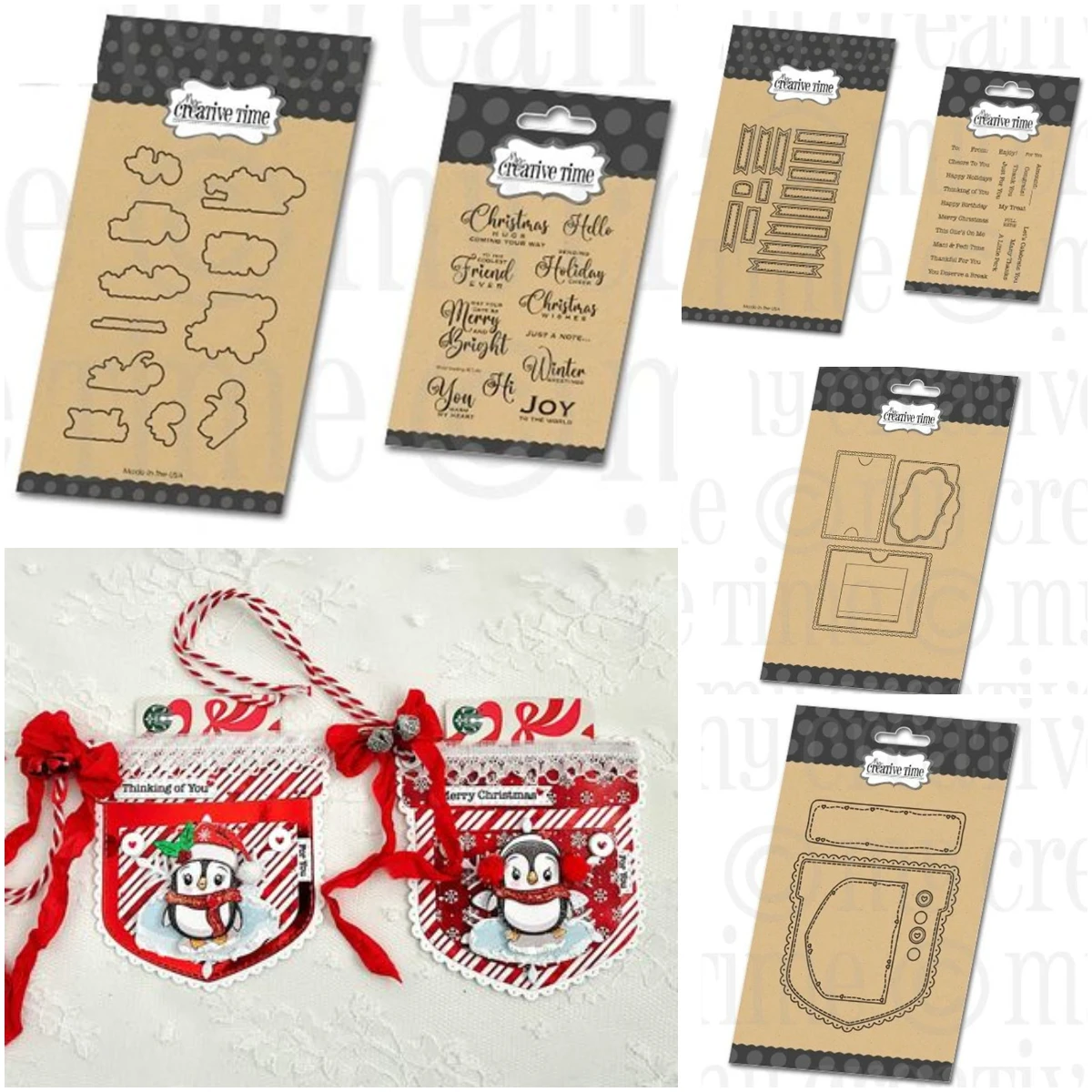 

2026 New Gift Card Sentiments Winter Greeting Metal Cutting Dies and Silicone Stamps for Scrapbooking Album Decoration Craft