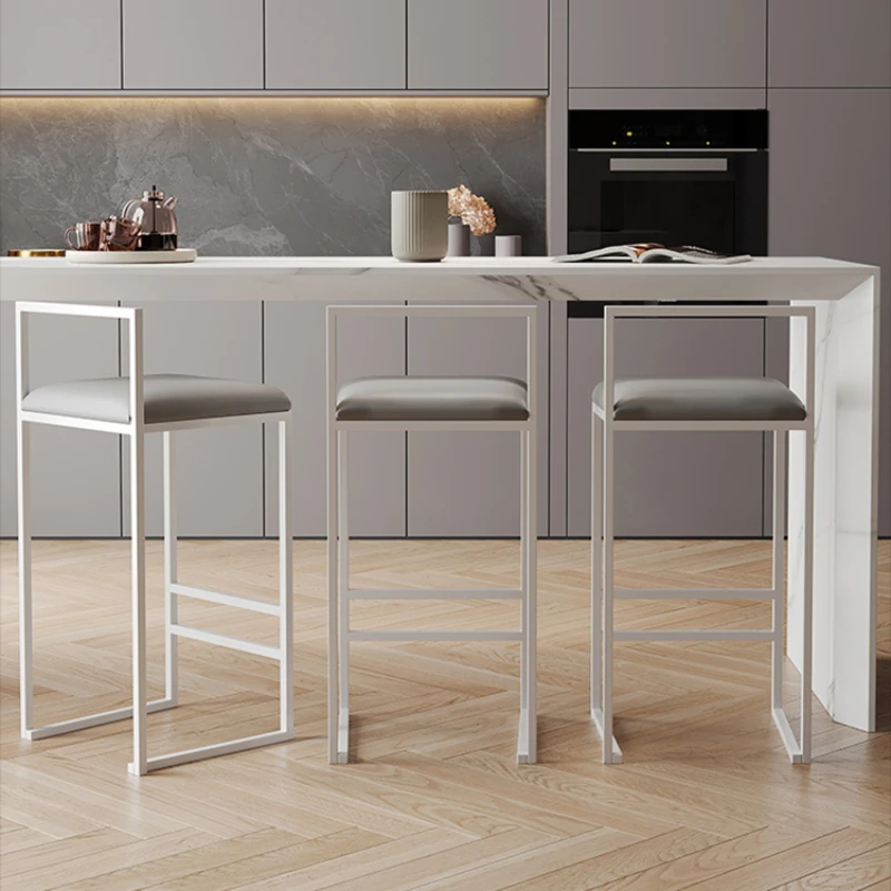 Sedia da Bar di Design per banchetti sedia da cucina minimalista moderna in metallo Vanity Island Cadeira Chaise Sandalye Furniture HD50BY