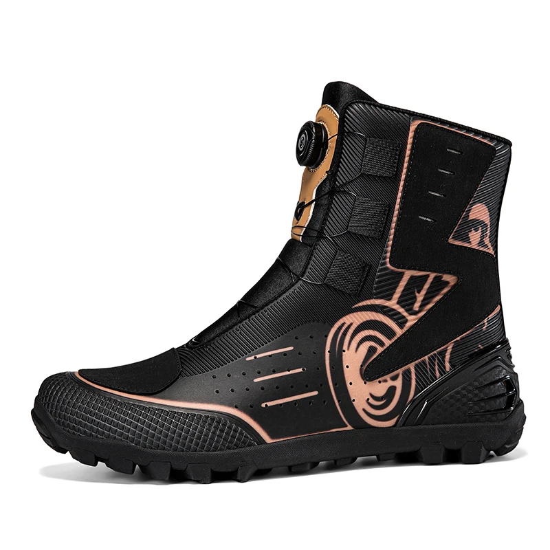 

Motorcycle protective riding boots men four season fashion high top anti slip wear-resistant comfortable off-road riding shoes