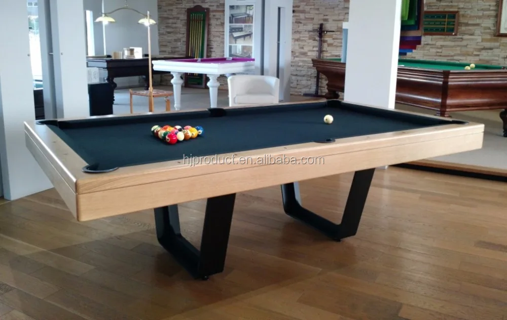 High-end Design Customizable Modern Billiard Table With Rubber Cushion Rails U Shape Legs 6FT/7FT/8FT Sizes