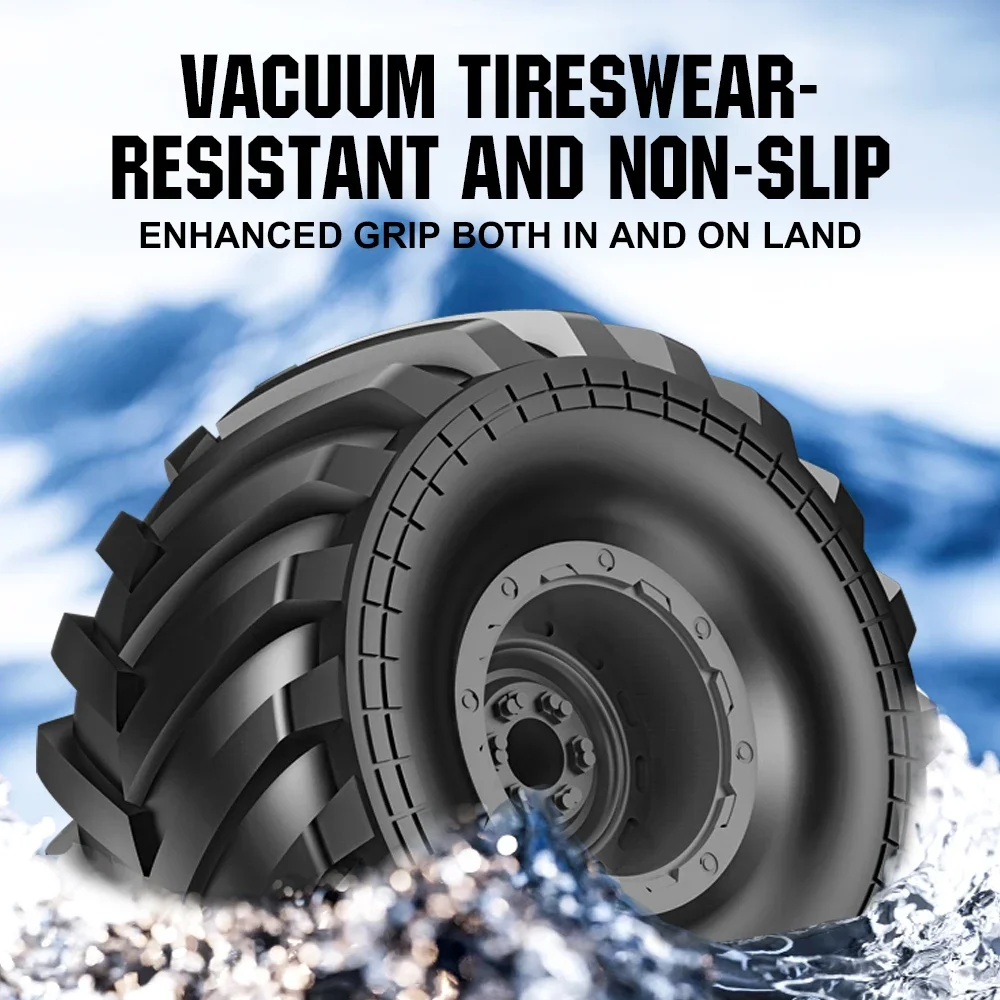 รถออฟโรด 2.4G, ดีไซน์สะเทินน้ำสะเทินบก, ระยะควบคุมระยะไกลไกล, เหมาะสำหรับการเล่นทั้งในร่มและกลางแจ้ง