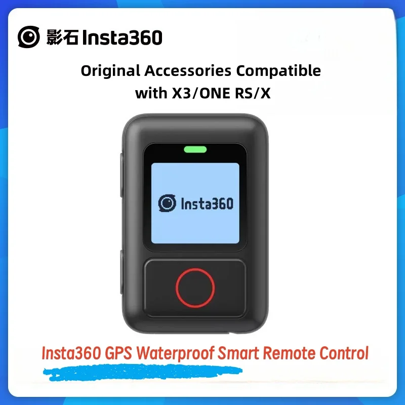 Insta360 GPS Waterproof Smart Remote for ONE X3/X4/X5/ONE RS Bluetooth 5.0  20m Control Range IPX8 Waterproof Real-Time Tracking