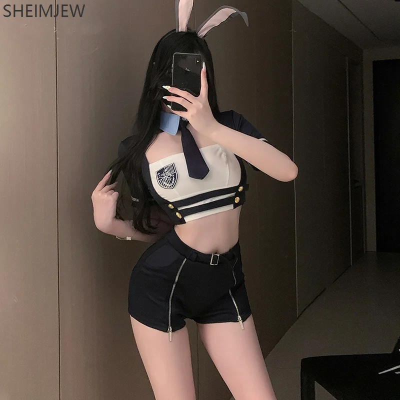 

Halloween Carnival Party Sexy Rabbit Police Uniform Adult Ladies Night Bar Hot Girl Stage Performance Temptation Uniform 2025