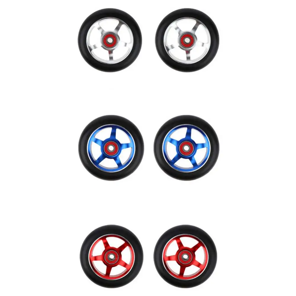 Scooter Stunt Wheel Professional Replacement Elastic 100mm Stunt Wheel with Bearing Bushings
