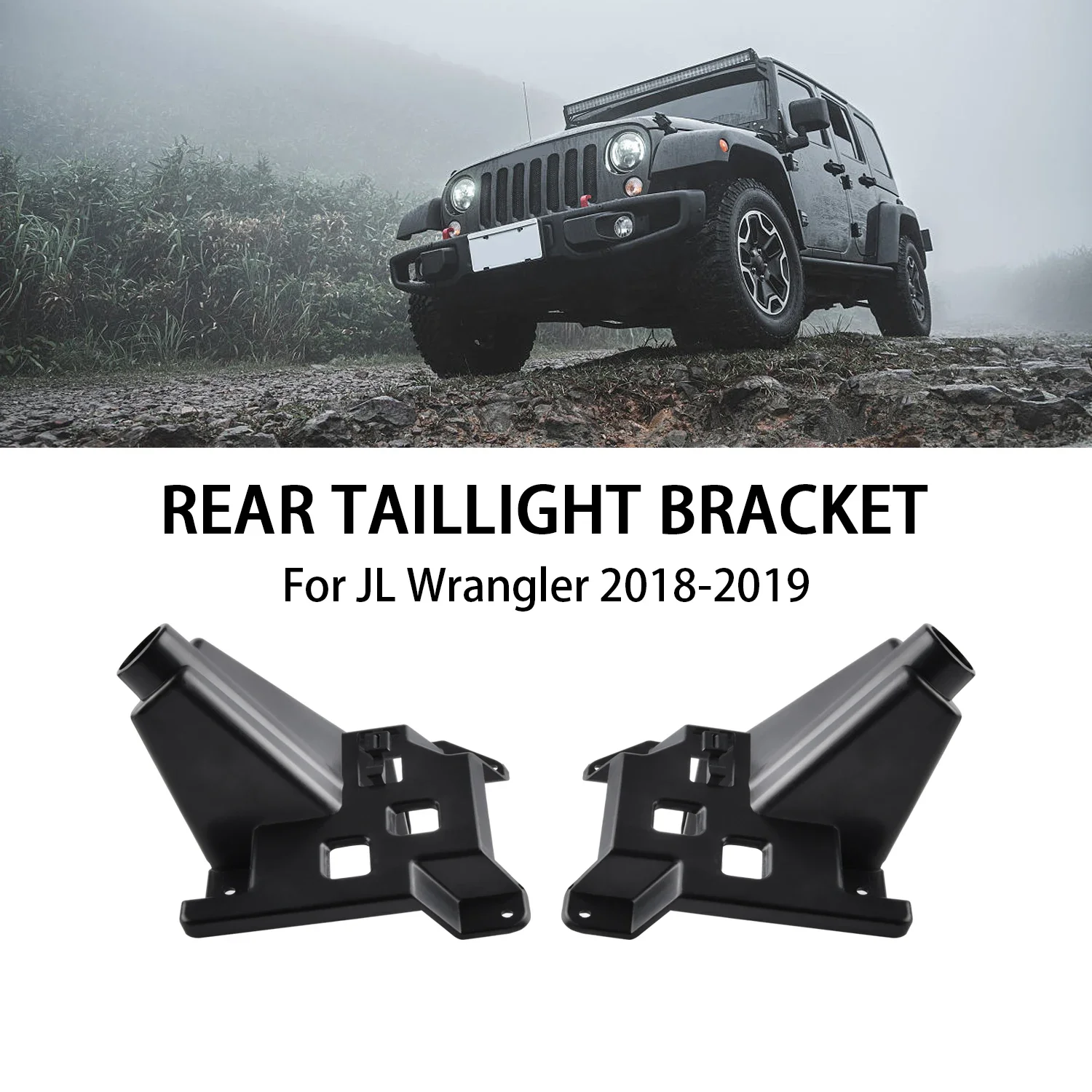 

2Pcs/set Tail Light Bracket Car Led Rear Lamp Holder Brake Turn Signal Bracket Fit for Jeep Wrangler JL 2018 2019