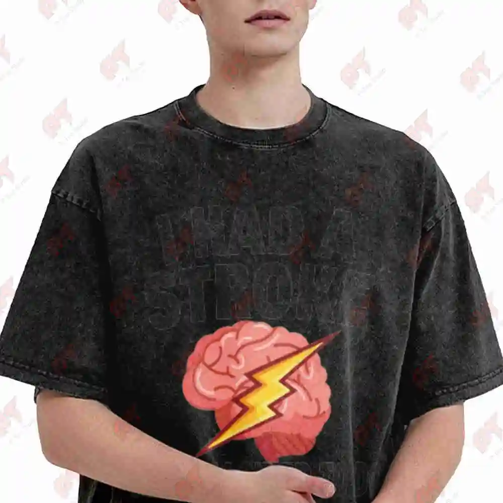I Had A Stroke Am Allowed To Do Weird Things Vintage Washed Tee Pure Cotton T-Shirt