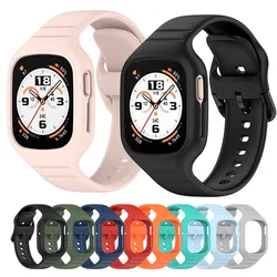Silicone Watchband Strap For Honor Watch 4 Integrated Band + Case