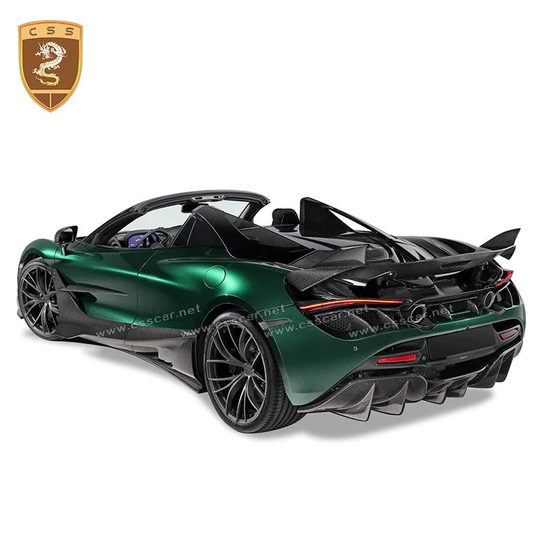 Real Carbon Fiber Car Bumper Diffuser Lip Accessories For McLaren 720s TOPCAR body kit Modification car bumpers parts body kits