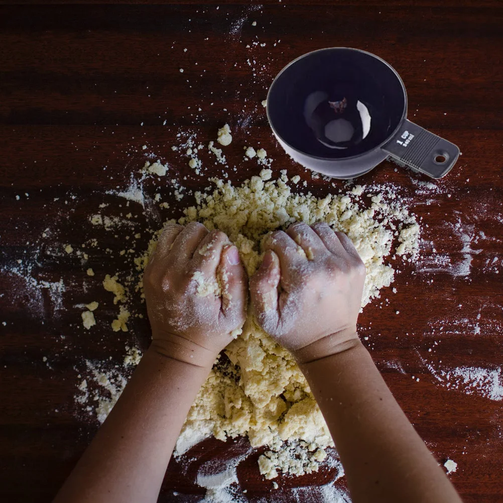 

10pcs Stackable Measuring Spoons Cups Set Black Detachable Handle For Baking Milk Water Oil Kitchen Tools Measuring Containers