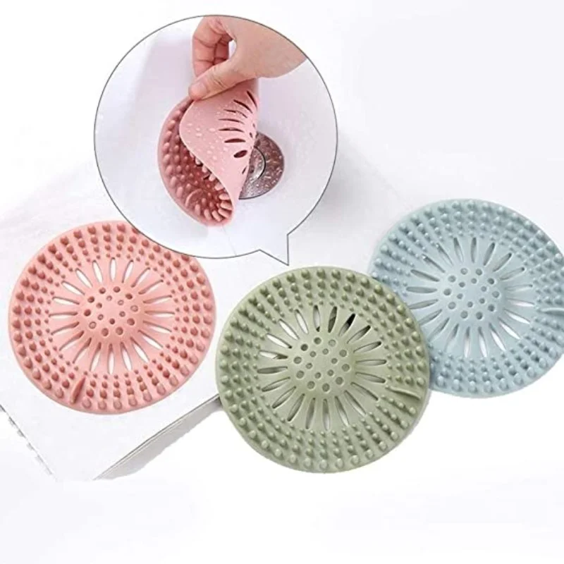 

1Pc Sink Bathroom Sewer Filter Floor Drain Drain Hair Catcher Bath Shower Stopper Plug Anti Blocking Bathroom Kitchen Products